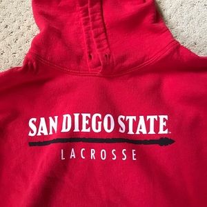 SDSU lacrosse hoodie, size M